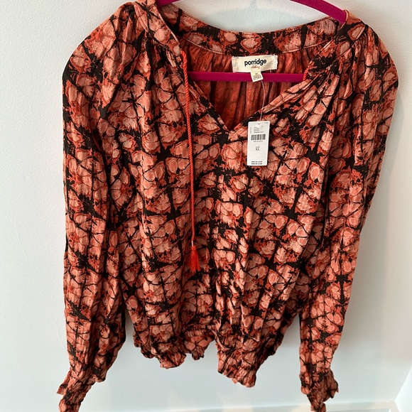 NWT Anthropologie Porridge Blouse Size XL - Picture 1 of 4